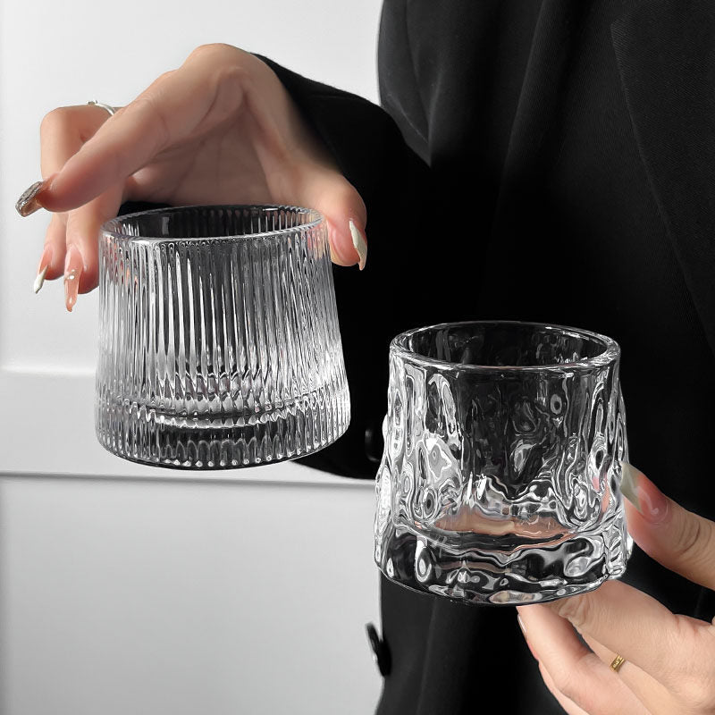 Vintage Glass Cup Espresso Iced Coffee Latte Cold Brew Drinkware
