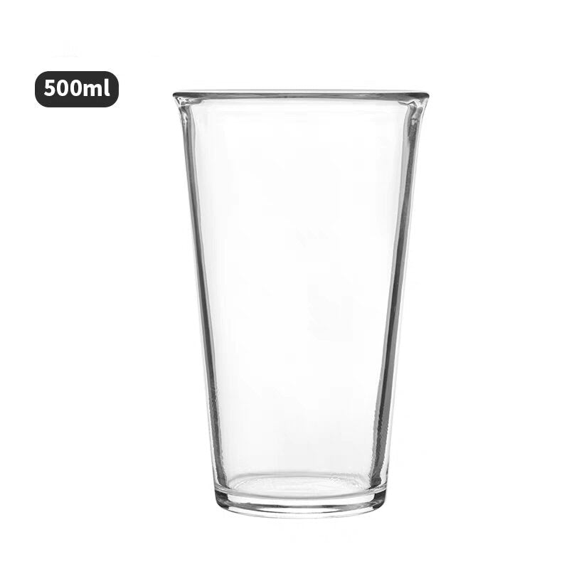 500ml Glass Drinking Cup Inverted Rim Water Tumbler