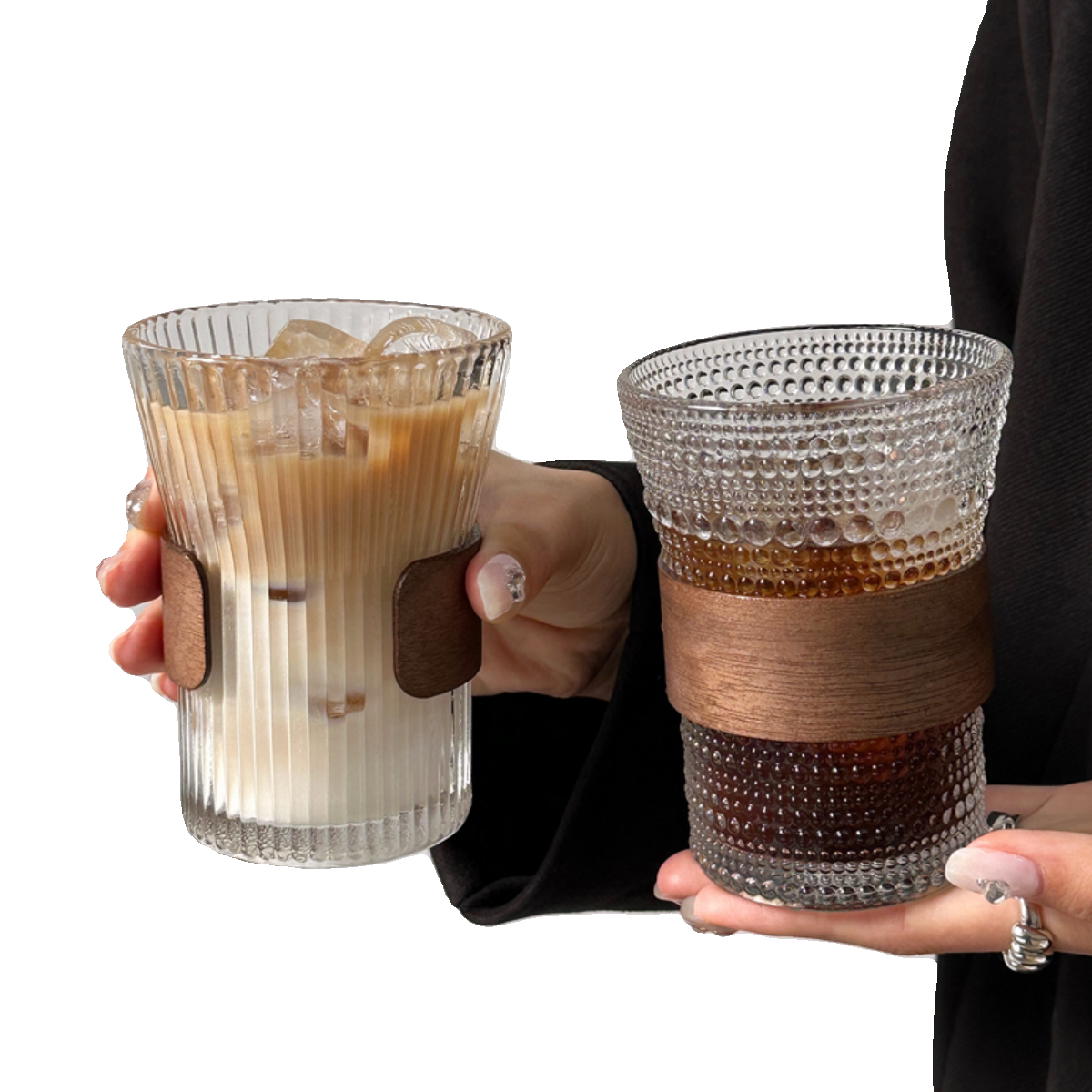 Minimalist Glass Coffee Cup Pour Over Drip Coffee Mug